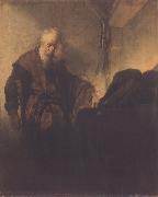 REMBRANDT Harmenszoon van Rijn St paul at his Writing-Desk (mk33) Germany oil painting reproduction